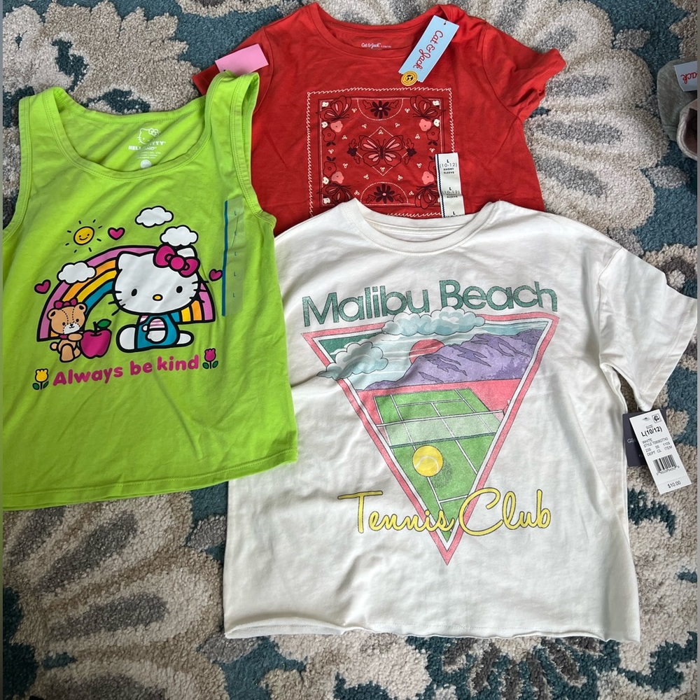 Bundle/lot girls tops size 10/12